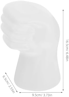 2pcs Modern Hand Shape Plastic Vases for Home Office Decor