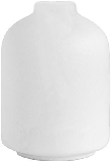 White Ceramic Vase for Home Decor and Flower Arrangements