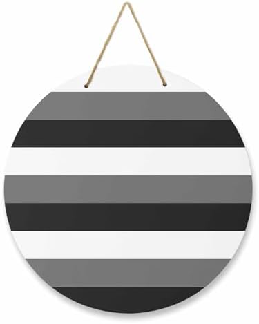 Modern Stripes Welcome Sign for Front Door Decor