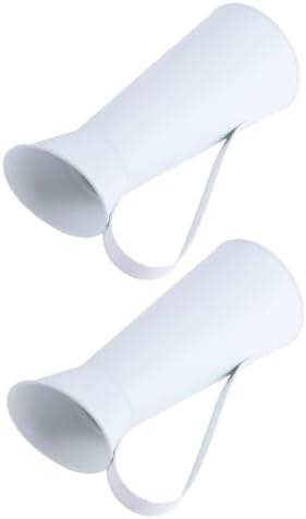 Happyyami 2pcs Modern Iron Flower Vase Set for Home Office Decoration