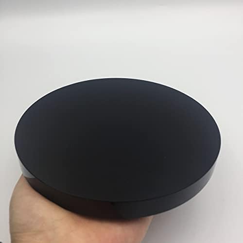 DOUKI Black Obsidian Scrying Mirror Round Plate for Home Decoration
