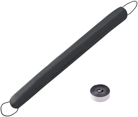Sunolga 48 Inches Waterproof Draft Stopper with Glass Beads and Cotton Grey
