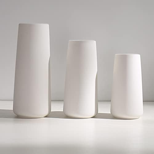 White Ceramic Vase Minimalist Design 71IN