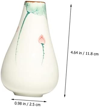 MERRYHAPY Hand Painted Lotus Vase Ceramic Decor