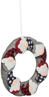 1299 Inch Multicolor Christmas Gnome Wreath - Indoor Wall Decor