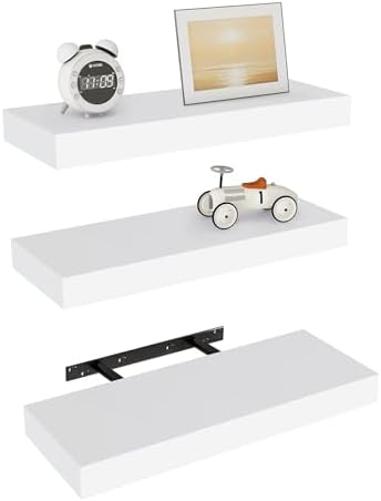 Vervida Floating Shelves 3 Pack 15 In White