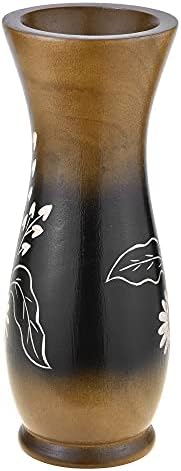AeraVida 8 Inch Mango Tree Wood Vase