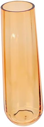 PRETYZOOM 1pc Modern Glass Vase for Home Office Decor
