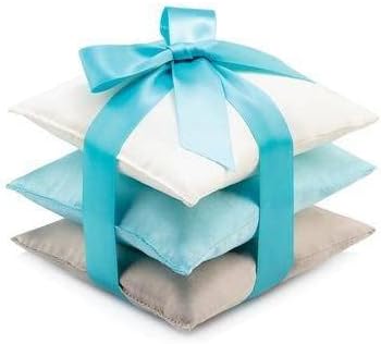 Turquoise Silk Sachet Ribbon Tied Set of 3