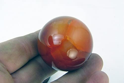 Carnelian Agate Sphere 40mm with Stand for Healing