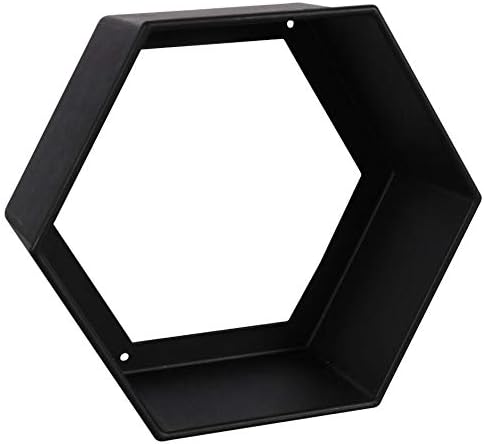 Hexagon Floating Shelves Set of 3 Wall Mounted Plastic