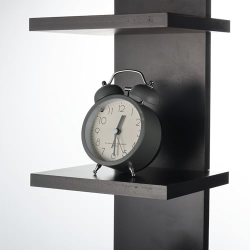 7 Tier Wall Shelf Unit - Black Floating Storage Organizer