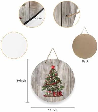 Welcome Sign Christmas Wreath Door Decor 1