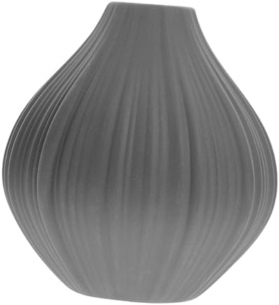 Alipis Gray Mini Ceramic Vase for Home Office Decor