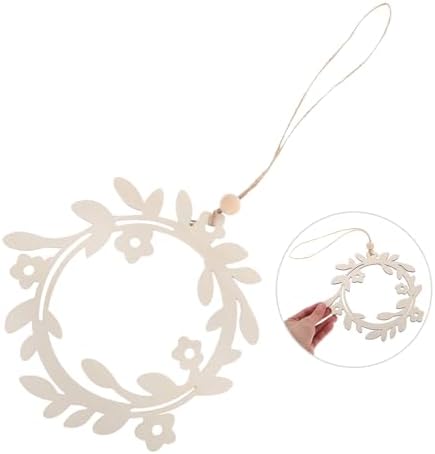 Boho Wreath Wall Decor Handcrafted Wooden Wreath Nordic Style Home Accent