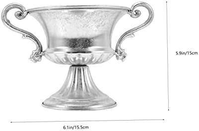 Mipcase Silver Flower Urn Vase for Home Decor