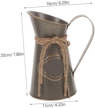 MERRYHAPY Vintage Style Galvanized Flower Vase