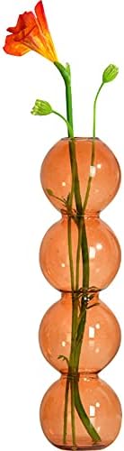 WAYUTO Clear Glass Bubble Vase for Home Decor