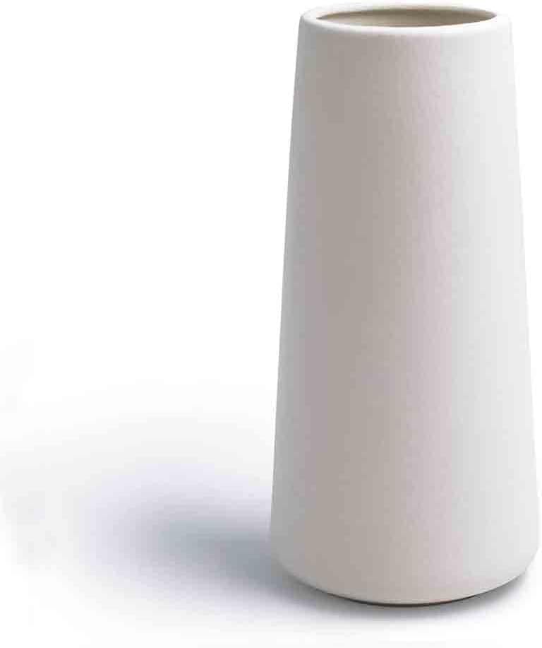 White Ceramic Vase Minimalist Design 71IN