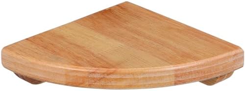 Alipis Corner Shelf Wall Mounted Wooden Floating Storage Shelf for Bedroom Living Room Kitchen Hotel