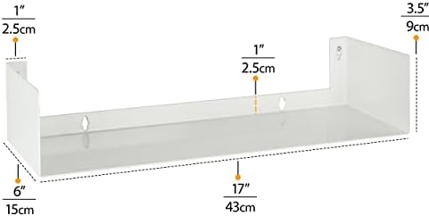 Wallniture Bali White Floating Shelves Set of 3