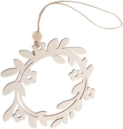 Boho Wreath Wall Decor Handcrafted Wooden Wreath Nordic Style Home Accent