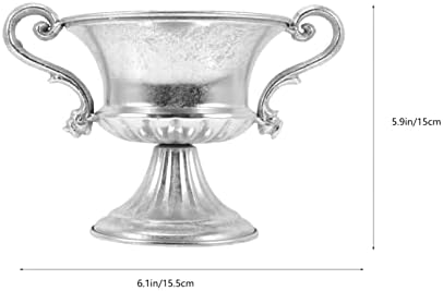 SEWOART Decorative Flower Vase Vintage Silver Vase for Home Decor