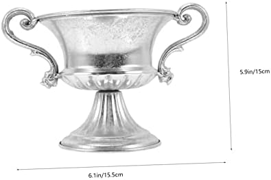 Vintage Silver Flower Vase for Home and Office Decor