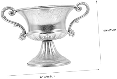 Unique Surface Silver Vase Decor for Plant and Flowers