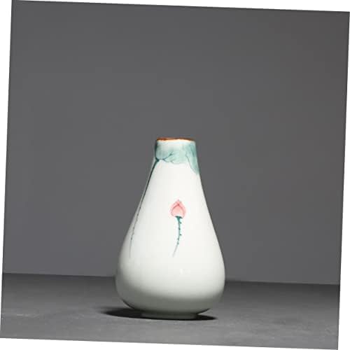 MERRYHAPY Hand Painted Lotus Vase Ceramic Decor