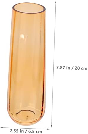 Amosfun Modern Glass Flower Vase for Home Office Decor