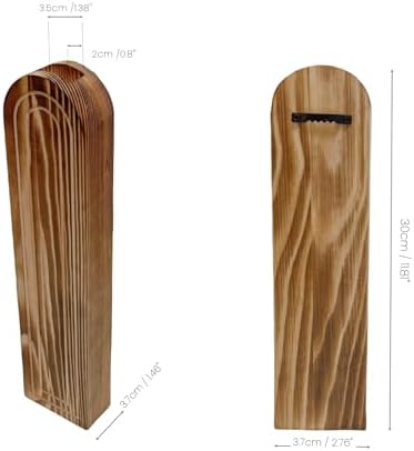 Wood Wall Vase Set of 3 for Dried Flowers and Faux Greenery