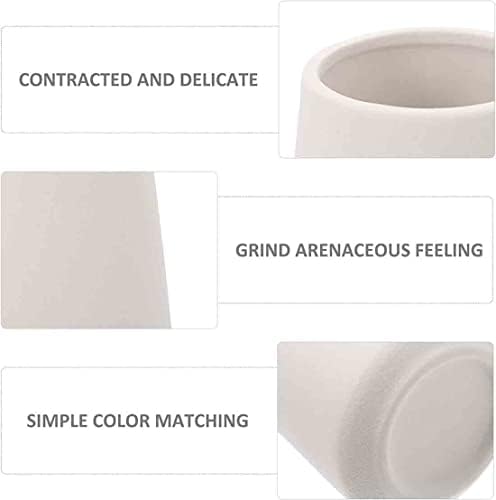 White Ceramic Vase Minimalist Design 71IN