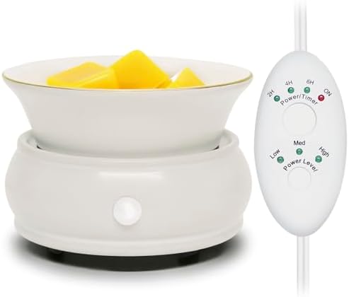 Wax Melter Candle Warmer with Timer - 4-in-1 Electric Scented Melter