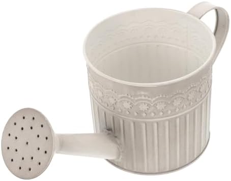 Retro Iron Flower Bucket Vase with Handle