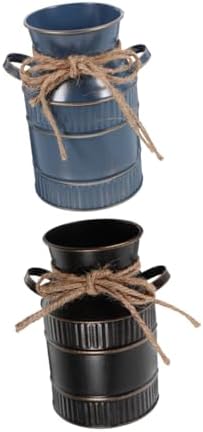 TOYANDONA 2pcs Rustic Farmhouse Decorative Vase