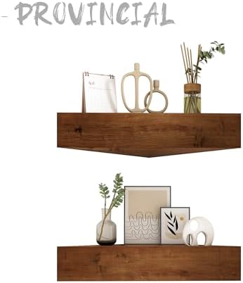 Wooden Floating Corner Shelves - 12x12 Pack of 2