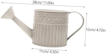 Retro Iron Flower Bucket Vase with Handle