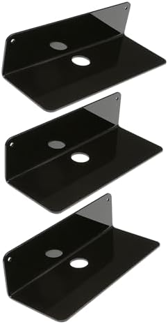 DRMHM Acrylic Floating Shelves 9x4in Black