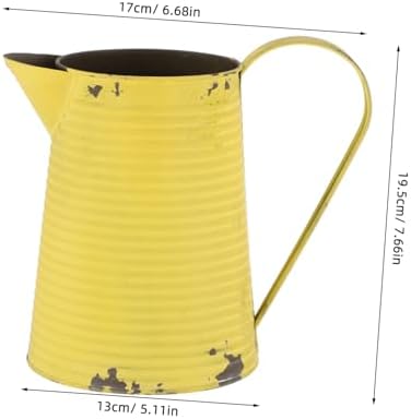 UPKOCH Vintage Iron Flower Vase for Home Decor