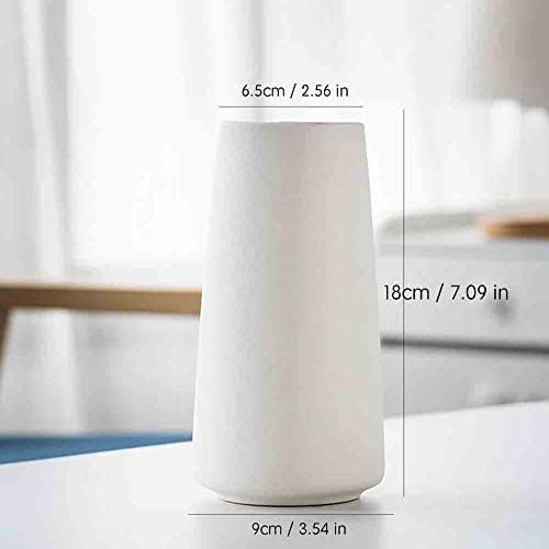 White Ceramic Vase Minimalist Design 71IN
