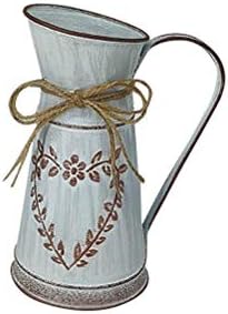 Heart-Shaped Leaf Country Style Metal Vase for Home Decor