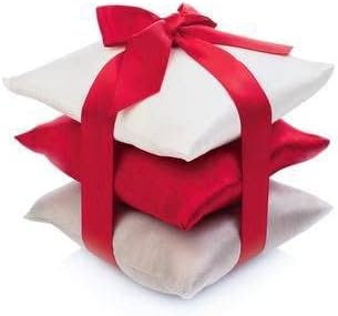 RED ElizabethW Silk Sachet Ribbon Tied Set of 3 1