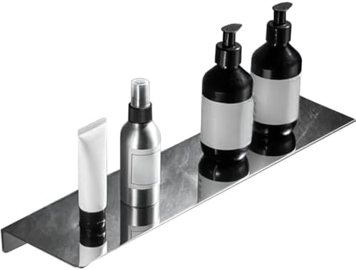 12 Inch Stainless Steel Wall Mounted Floating Shelf with 2 Levels