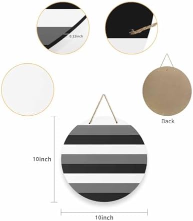 Modern Stripes Welcome Sign for Front Door Decor