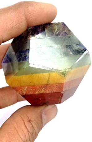 INDIA MADE Seven Chakra Dodecahedron Crystal Stone