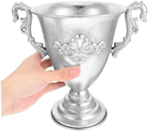 Rustic Iron Flower Vase Vintage Decorative Pot for Home