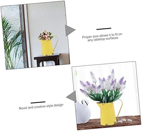 UPKOCH Vintage Iron Flower Vase for Home Decor