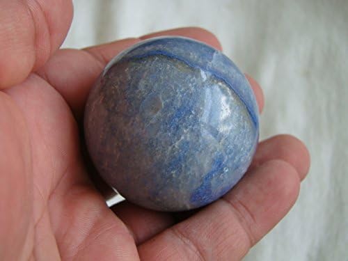 Ham5908 Blue Quartz Natural Stone Sphere 1