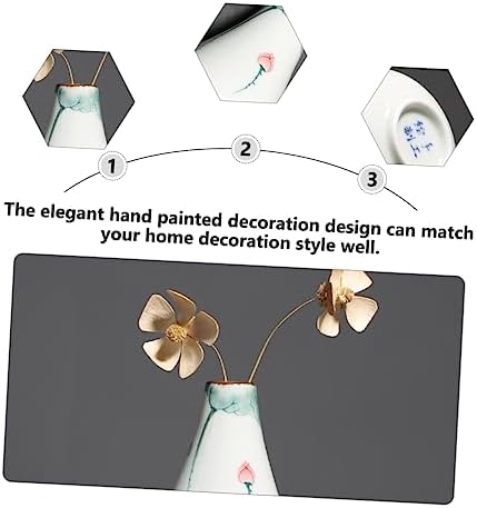 Simple Lotus Ceramic Vase for Home Decor and Flower Arrangement